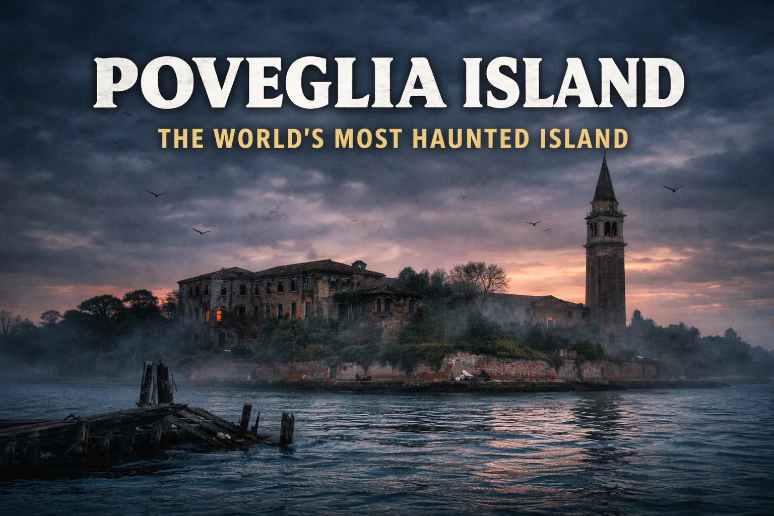 Featured image reads Poveglia Island - the world's most haunted island